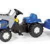 Rolly Toys New Holland T 7550 Frontlader mit Anhänger Spielzeug