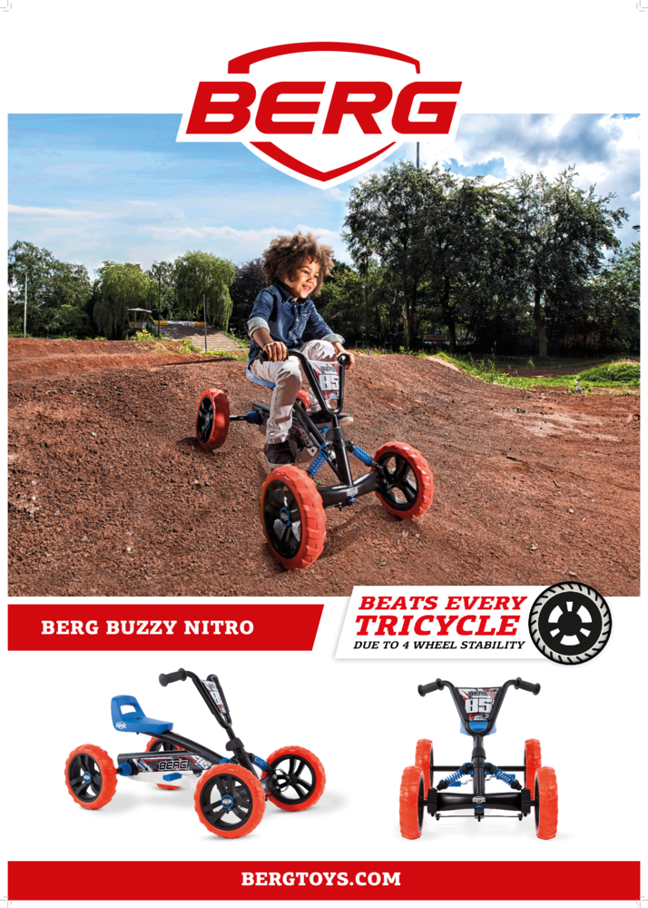 BERG Buzzy NITRO ab ca. 2-5 Jahre (24.30.01.00) . – Breuergokarts –  Spielspass für Kids, Gokarts, Berg Toys