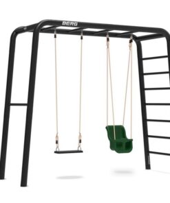 BERG Playbase Klettergerüst "M" mit Reckstange, 1 x Leiter inkl. Babysitz, Gummischaukel 22.21.03.00 *