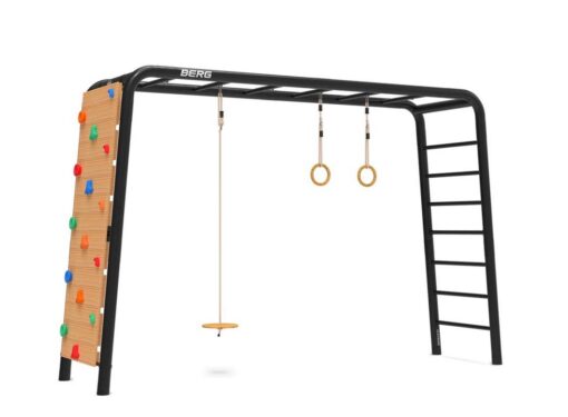 BERG Playbase Klettergerüst "L "mit 1 x Leiter,Ringe, Holztellerschaukel Kletterwand  22.41.03.00 *